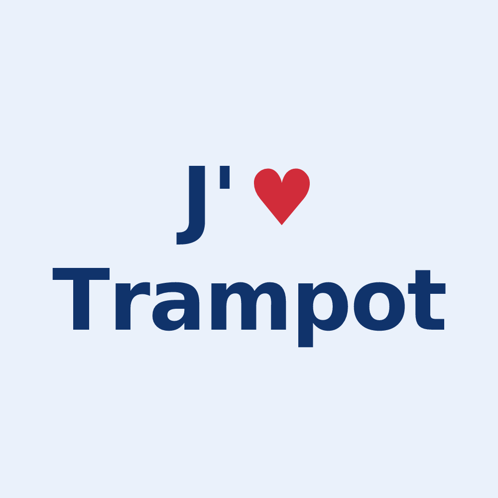 Sticker personnalisé Trampot — design J'aime Trampot