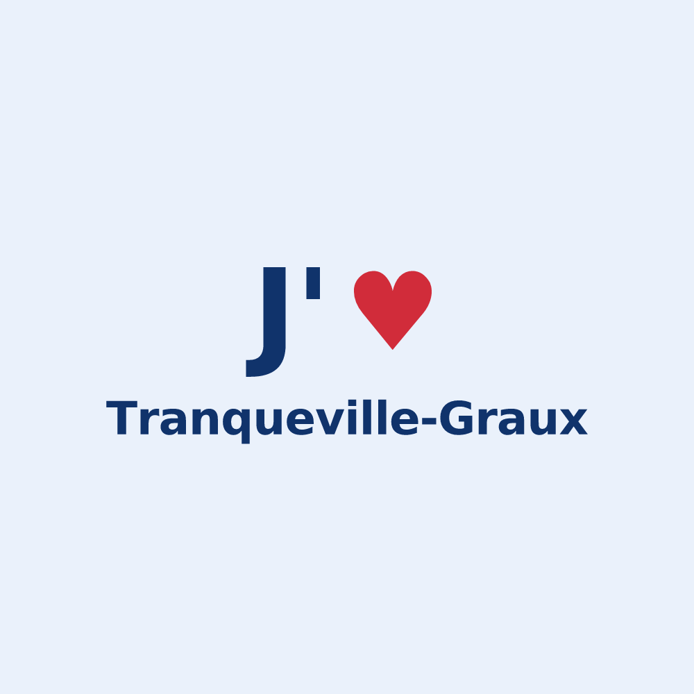 Sticker personnalisé Tranqueville-Graux — design J'aime Tranqueville-Graux