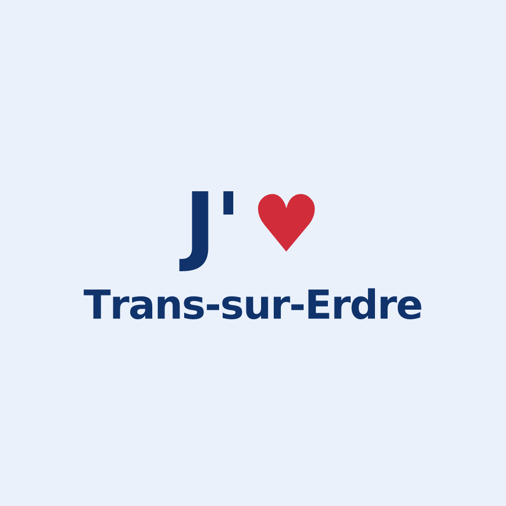 Sticker personnalisé Trans-sur-Erdre — design J'aime Trans-sur-Erdre