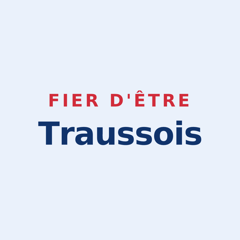 Sticker « Fier d'être Traussois » — design pour Trausse