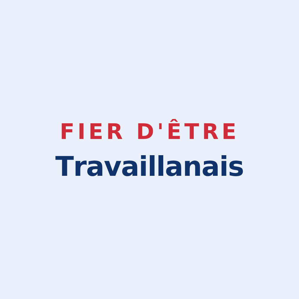 Sticker « Fier d'être Travaillanais » — design pour Travaillan