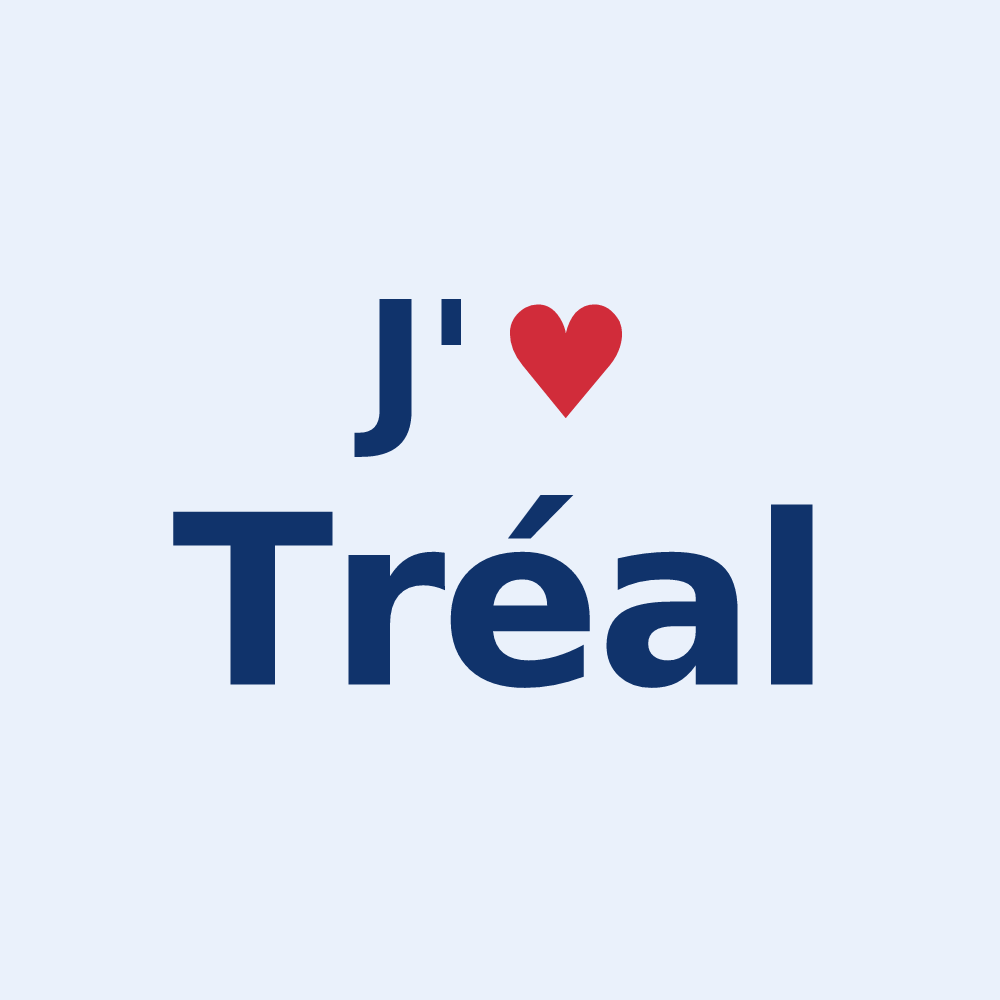 Sticker personnalisé Tréal — design J'aime Tréal