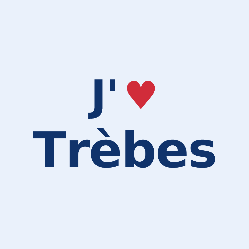 Sticker personnalisé Trèbes — design J'aime Trèbes