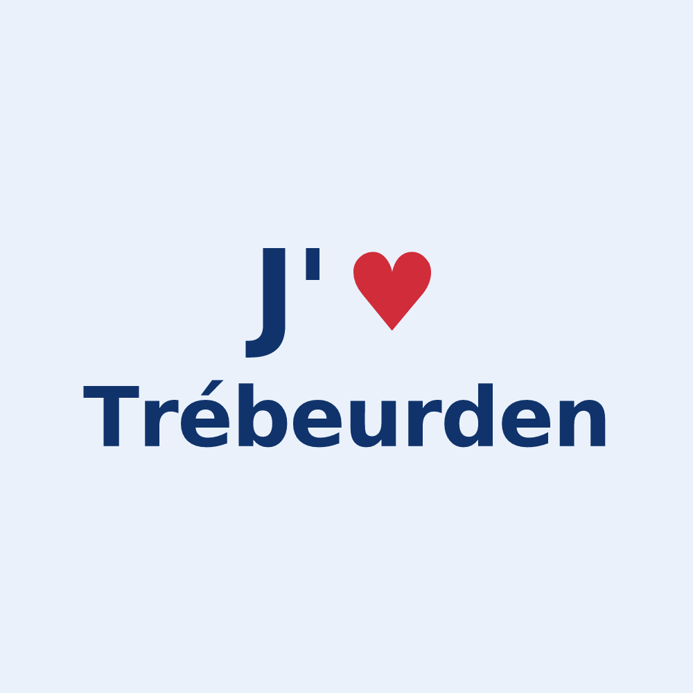 Sticker personnalisé Trébeurden — design J'aime Trébeurden