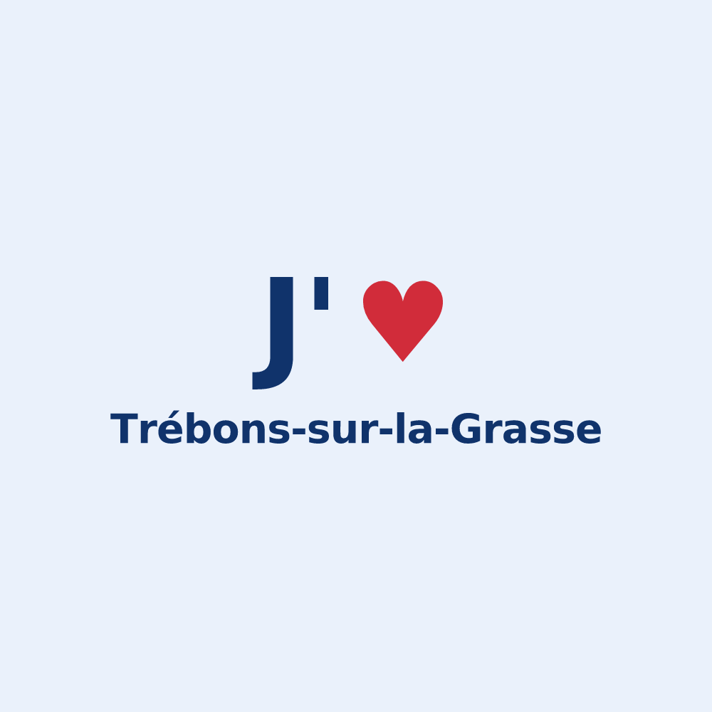 Sticker personnalisé Trébons-sur-la-Grasse — design J'aime Trébons-sur-la-Grasse