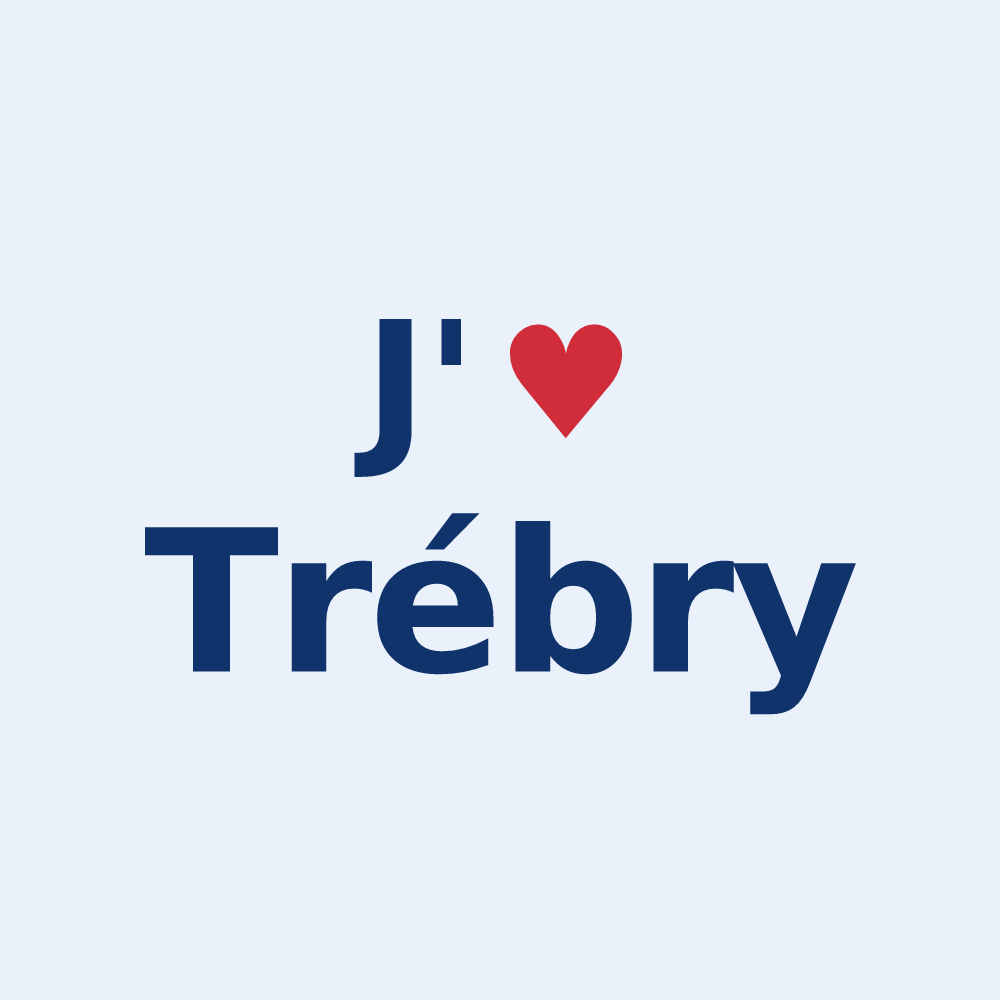 Sticker personnalisé Trébry — design J'aime Trébry