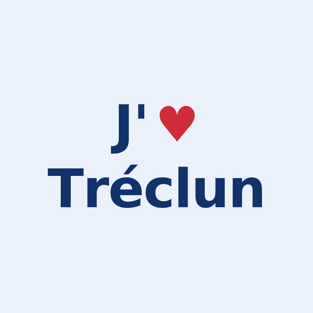 Sticker personnalisé Tréclun — design J'aime Tréclun