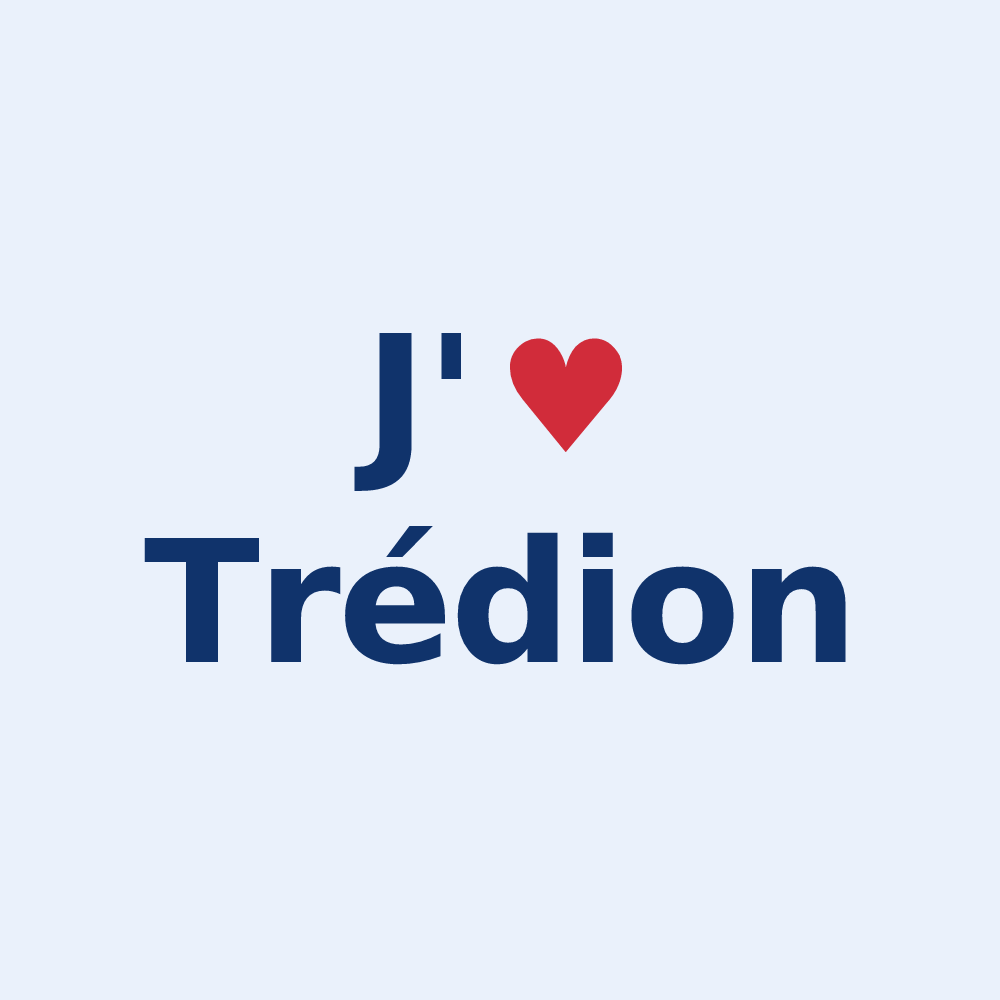 Sticker personnalisé Trédion — design J'aime Trédion