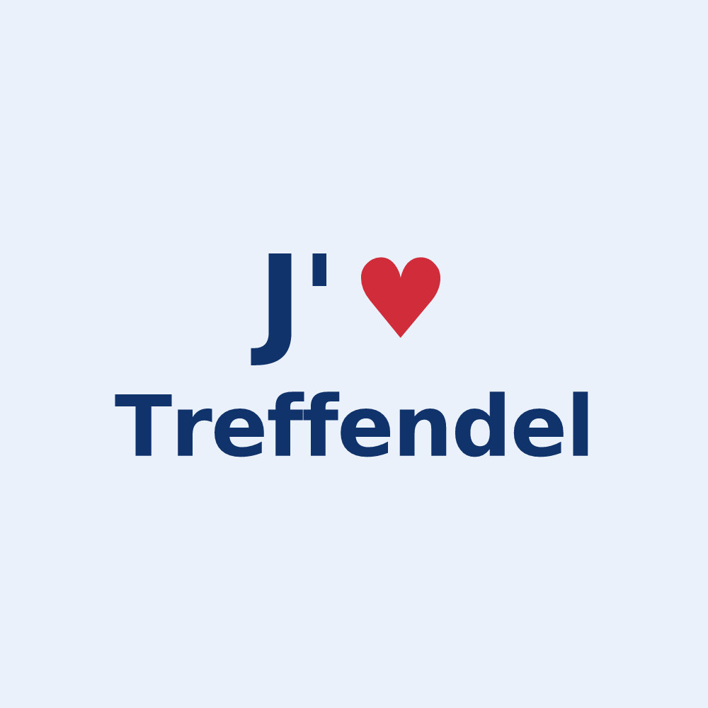 Sticker personnalisé Treffendel — design J'aime Treffendel