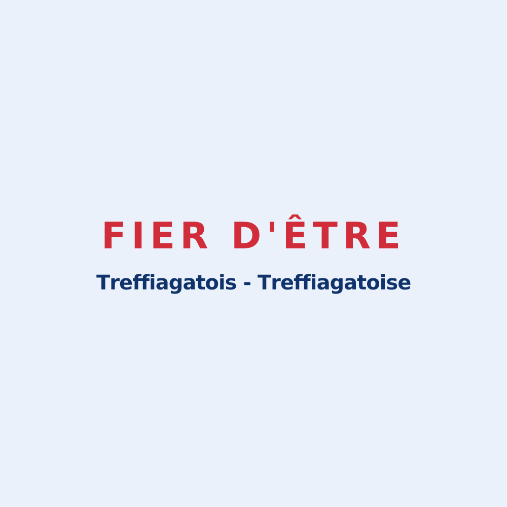 Sticker « Fier d'être Treffiagatois - Treffiagatoise » — design pour Treffiagat