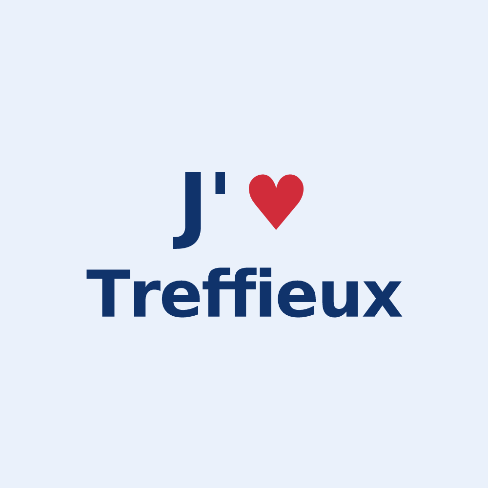 Sticker personnalisé Treffieux — design J'aime Treffieux