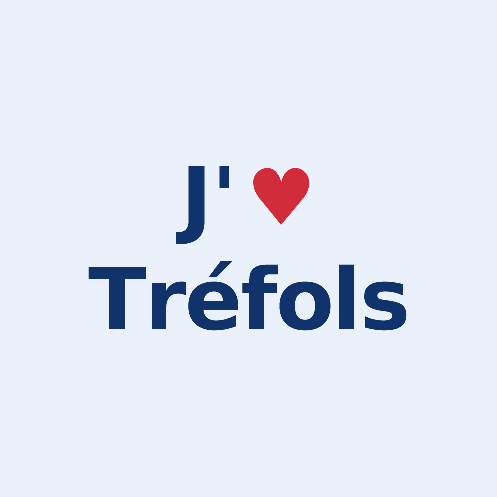 Sticker personnalisé Tréfols — design J'aime Tréfols