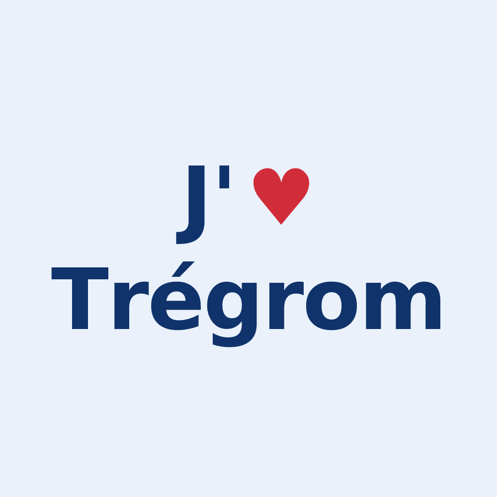 Sticker personnalisé Trégrom — design J'aime Trégrom
