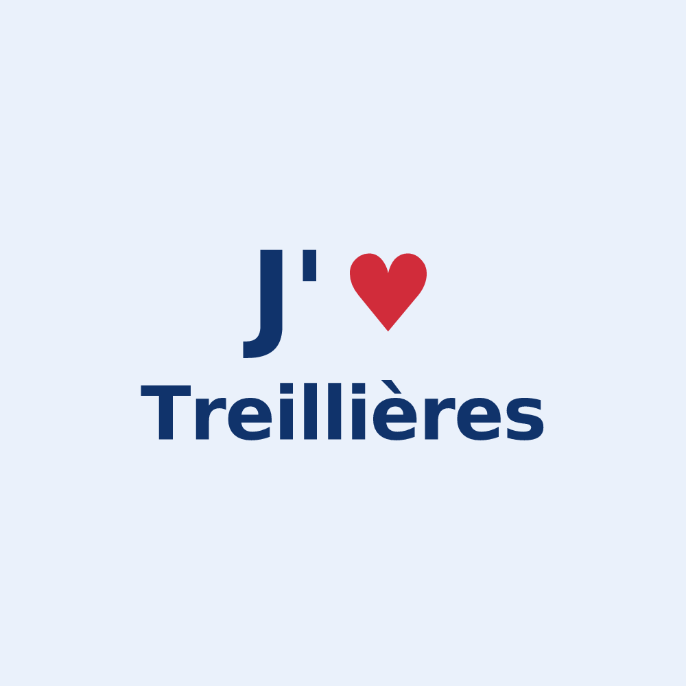 Sticker personnalisé Treillières — design J'aime Treillières