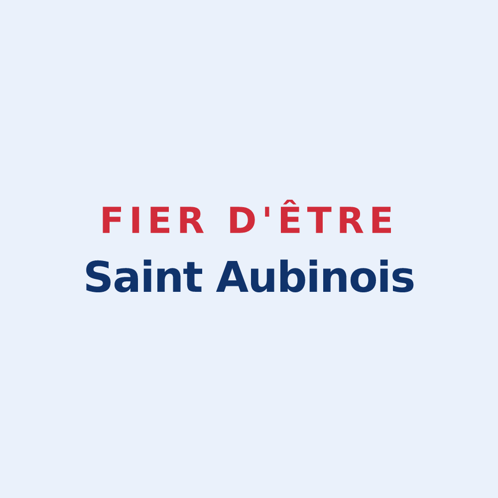 Sticker « Fier d'être Saint Aubinois » — design pour Treis-Sants-en-Ouche