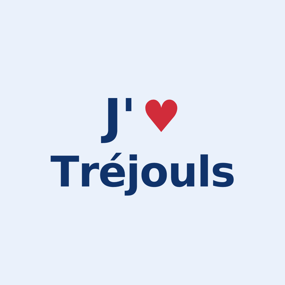 Sticker personnalisé Tréjouls — design J'aime Tréjouls