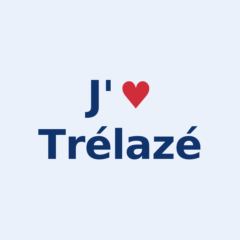 Sticker personnalisé Trélazé — design J'aime Trélazé
