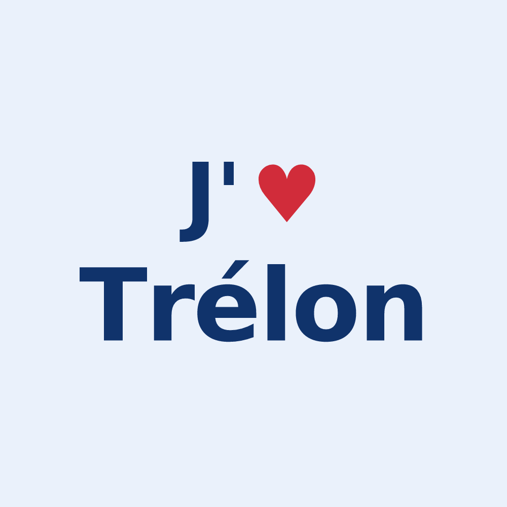 Sticker personnalisé Trélon — design J'aime Trélon