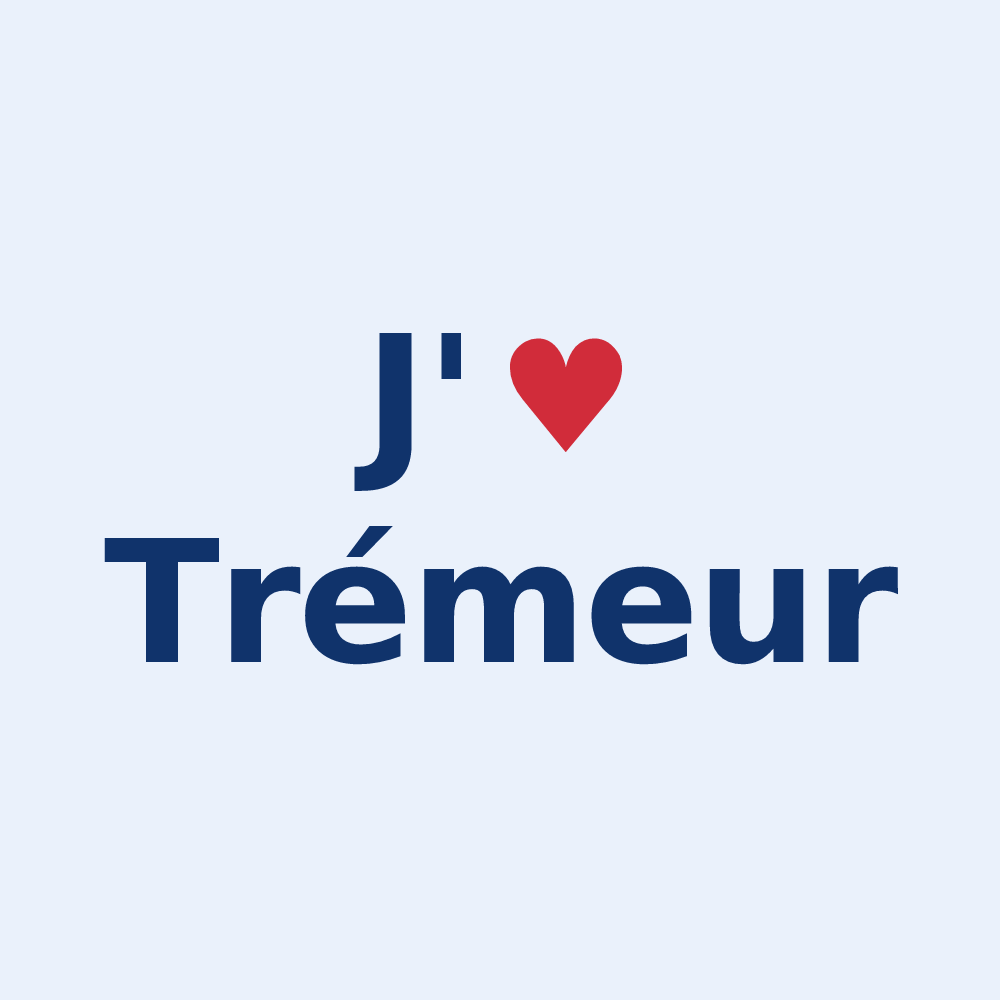 Sticker personnalisé Trémeur — design J'aime Trémeur