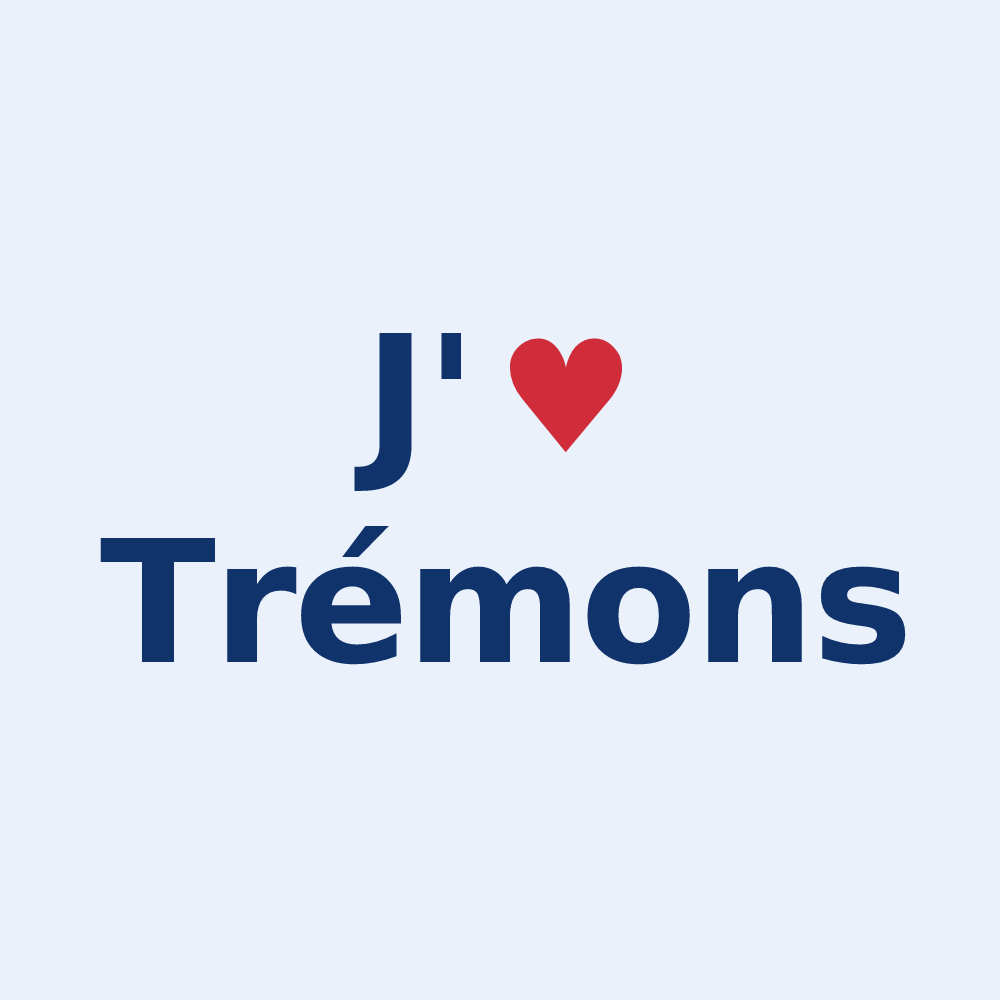 Sticker personnalisé Trémons — design J'aime Trémons