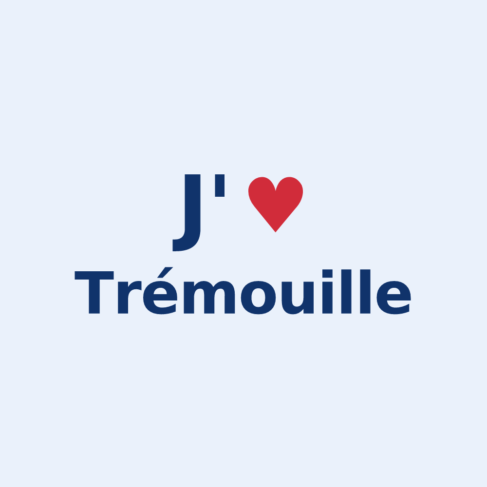 Sticker personnalisé Trémouille — design J'aime Trémouille