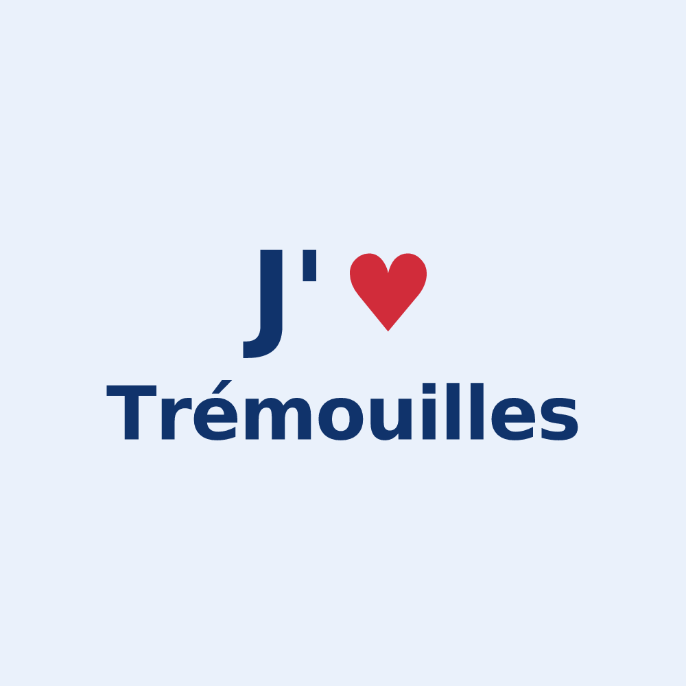 Sticker personnalisé Trémouilles — design J'aime Trémouilles
