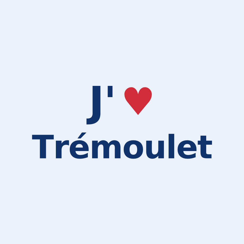 Sticker personnalisé Trémoulet — design J'aime Trémoulet