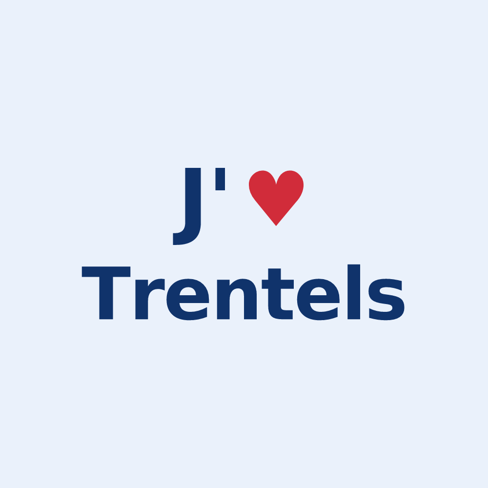 Sticker personnalisé Trentels — design J'aime Trentels