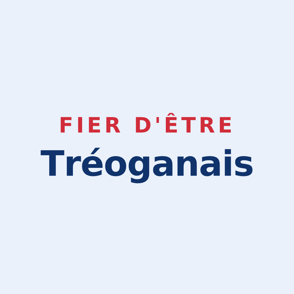 Sticker « Fier d'être Tréoganais » — design pour Tréogan