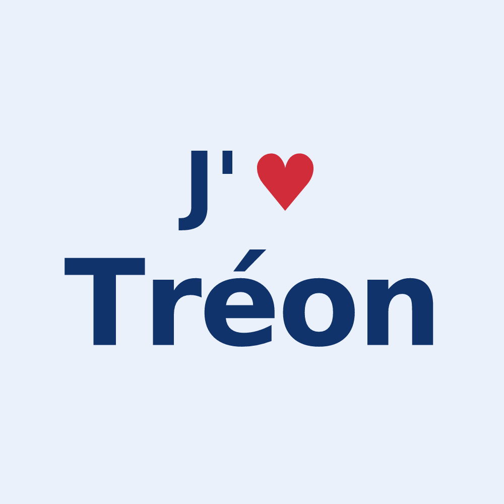 Sticker personnalisé Tréon — design J'aime Tréon