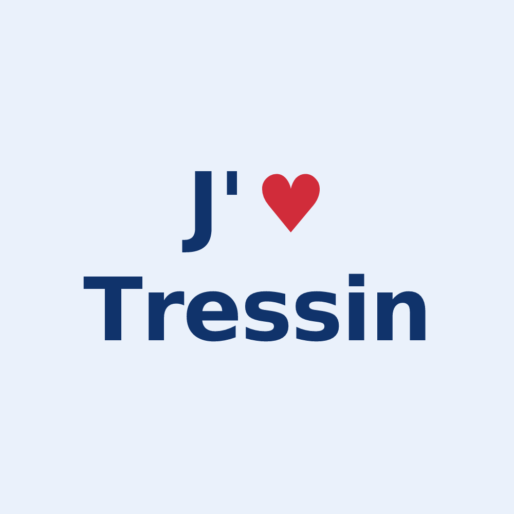 Sticker personnalisé Tressin — design J'aime Tressin