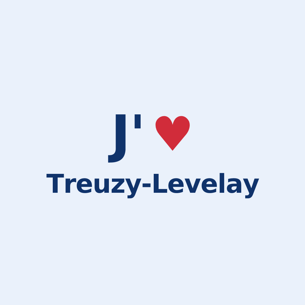 Sticker personnalisé Treuzy-Levelay — design J'aime Treuzy-Levelay
