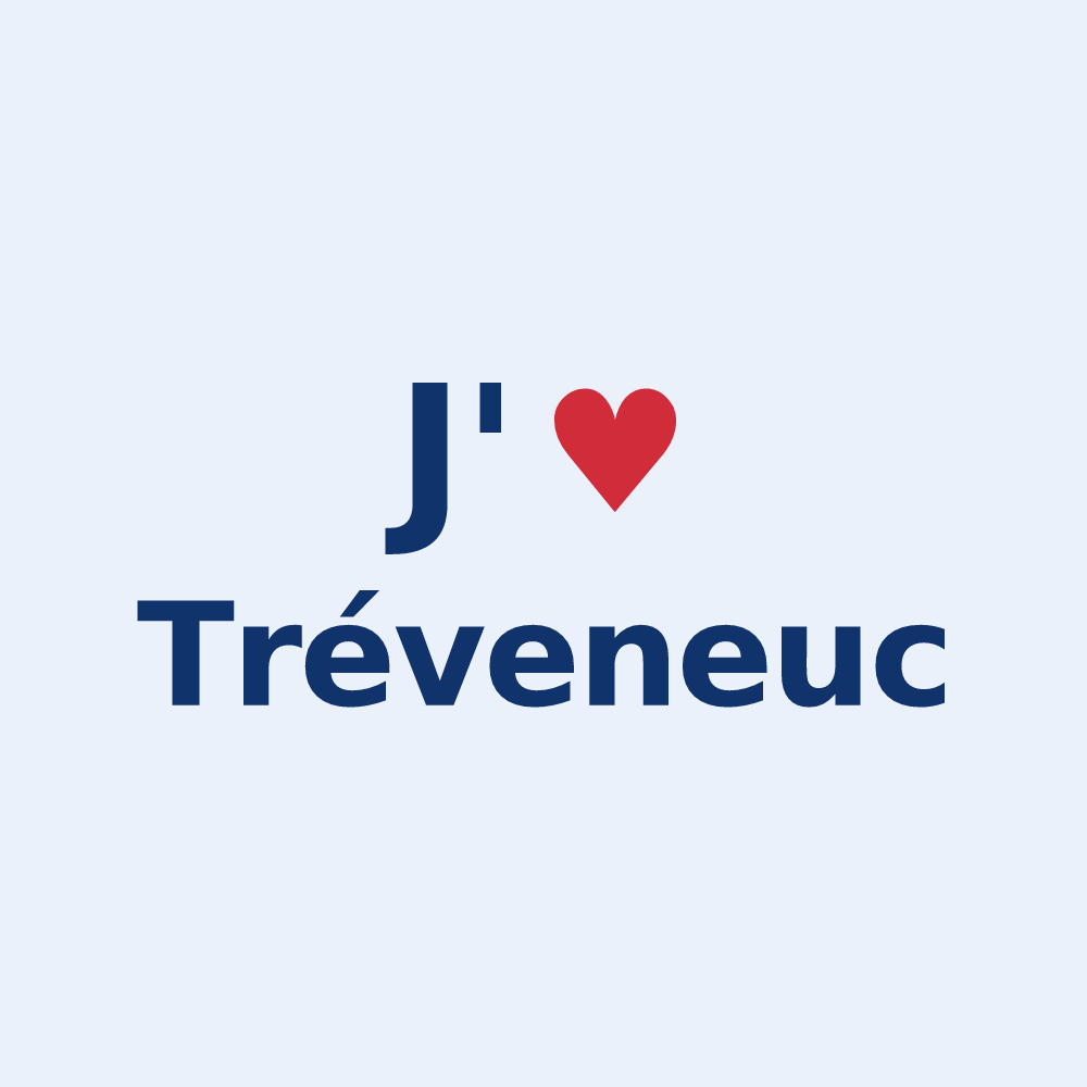 Sticker personnalisé Tréveneuc — design J'aime Tréveneuc