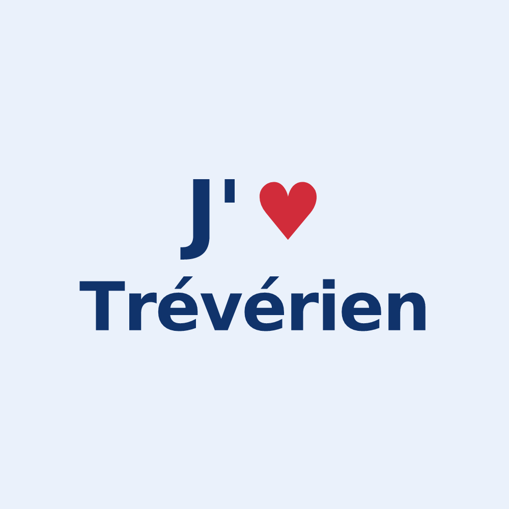Sticker personnalisé Trévérien — design J'aime Trévérien