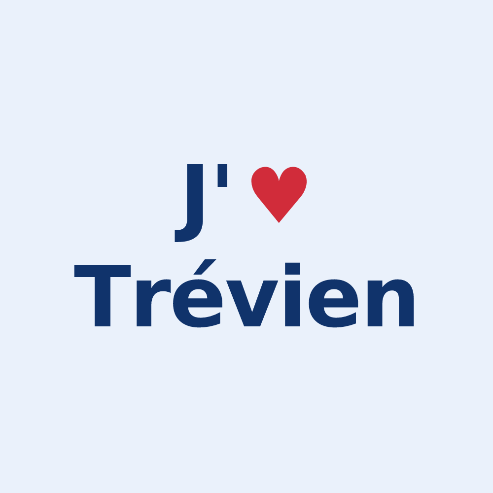 Sticker personnalisé Trévien — design J'aime Trévien