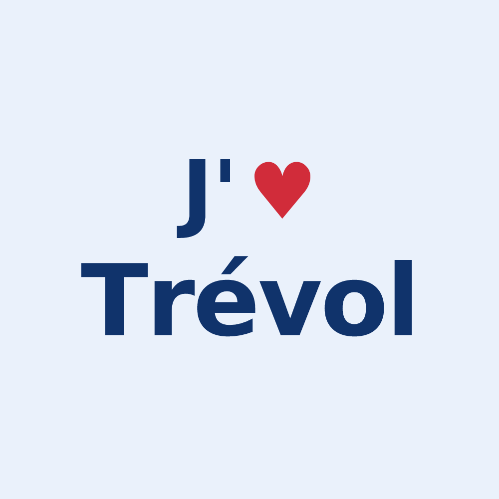 Sticker personnalisé Trévol — design J'aime Trévol