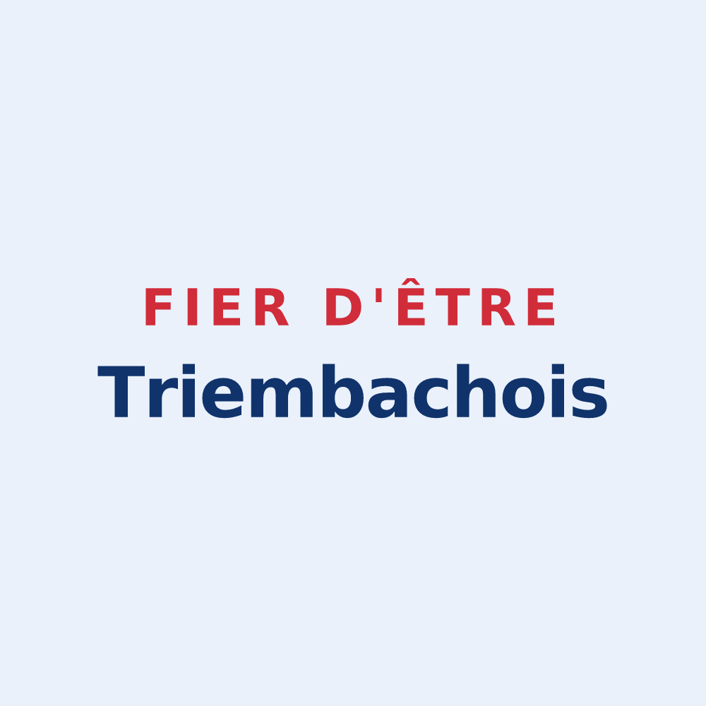 Sticker « Fier d'être Triembachois » — design pour Triembach-au-Val