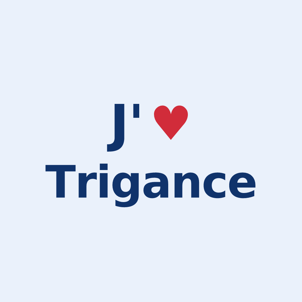 Sticker personnalisé Trigance — design J'aime Trigance