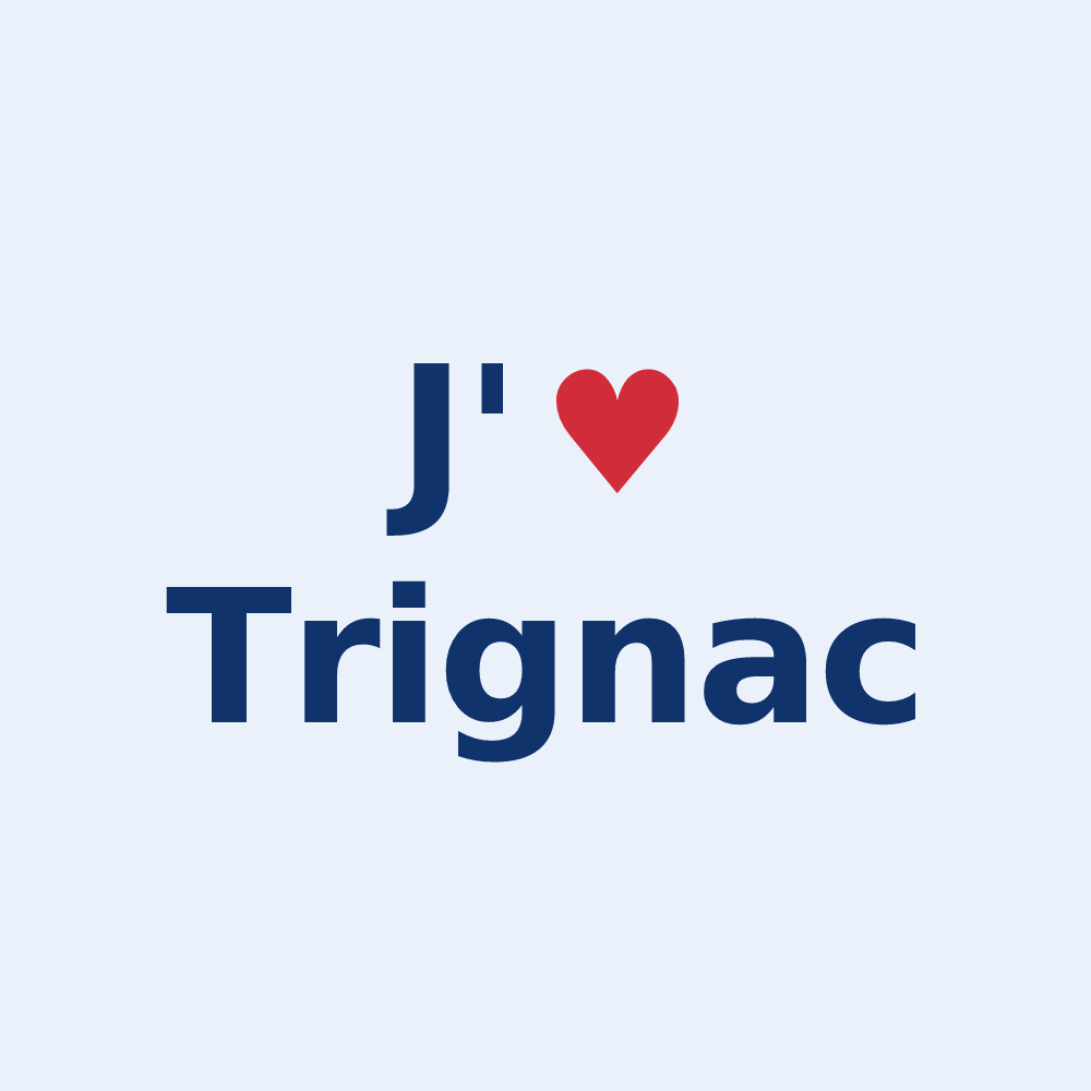 Sticker personnalisé Trignac — design J'aime Trignac