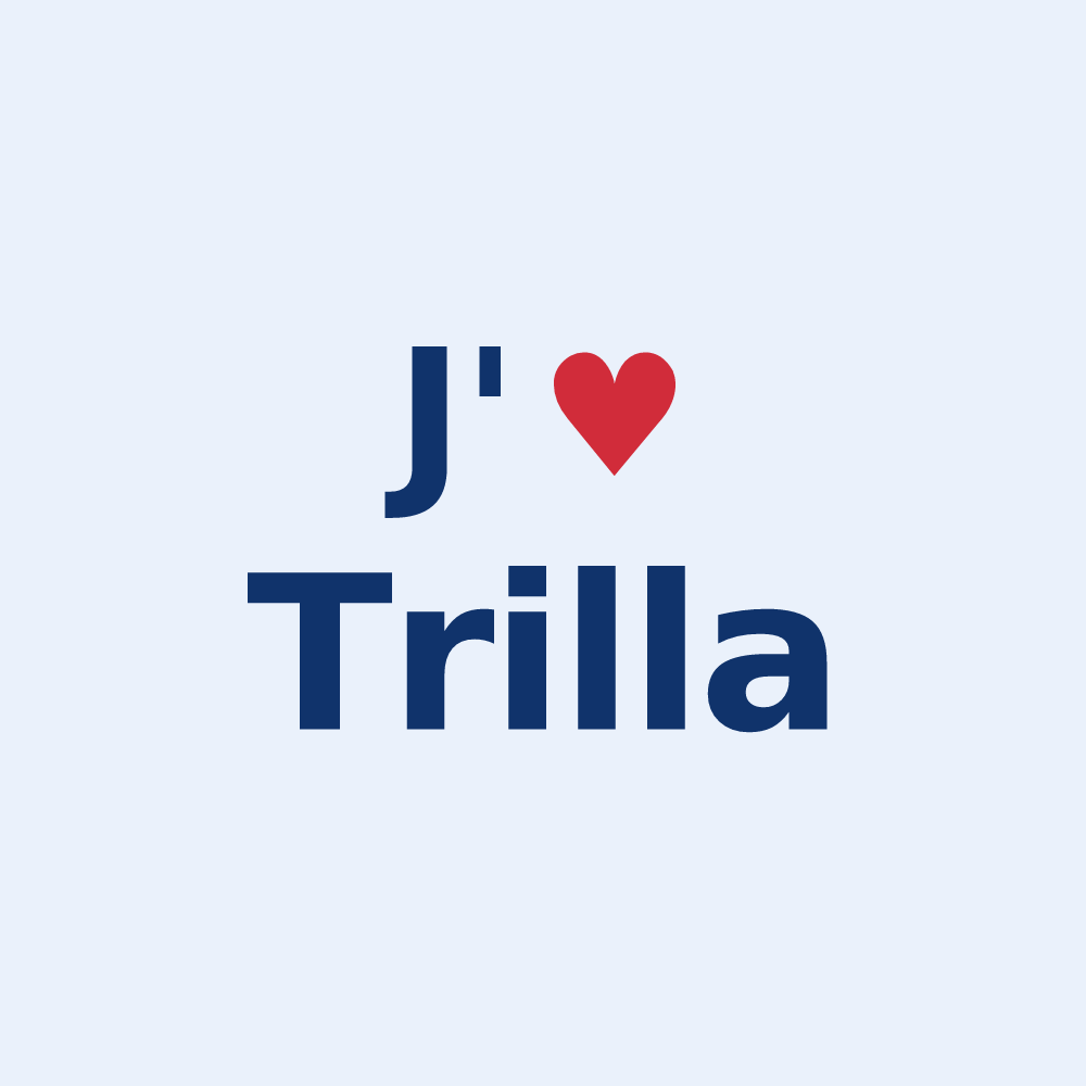 Sticker personnalisé Trilla — design J'aime Trilla