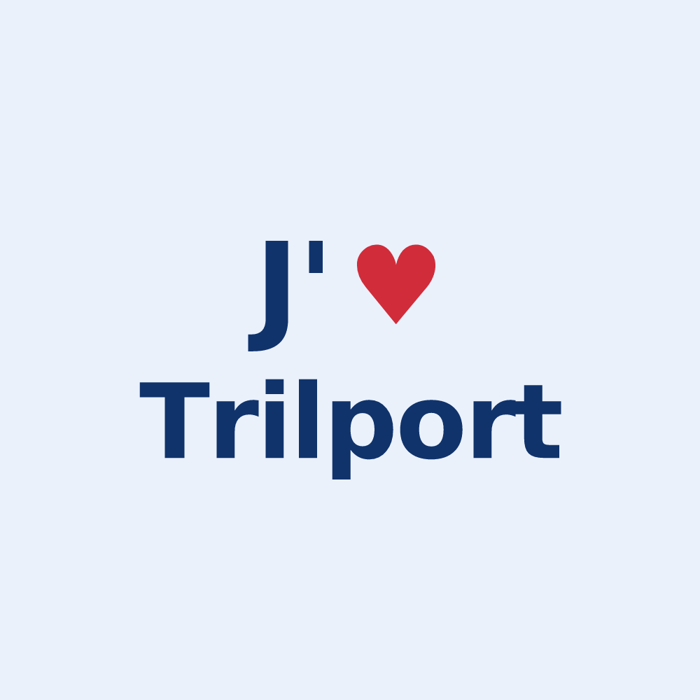Sticker personnalisé Trilport — design J'aime Trilport