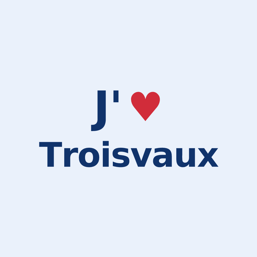 Sticker personnalisé Troisvaux — design J'aime Troisvaux
