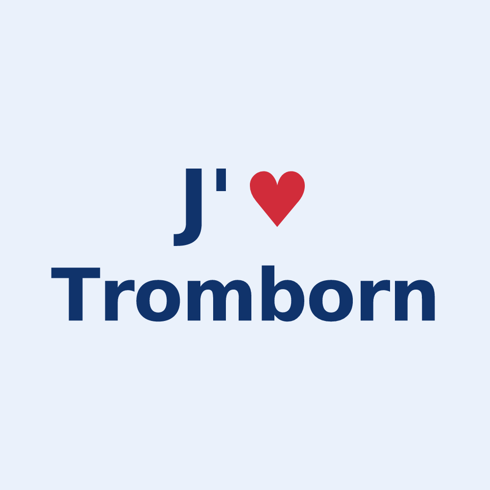 Sticker personnalisé Tromborn — design J'aime Tromborn