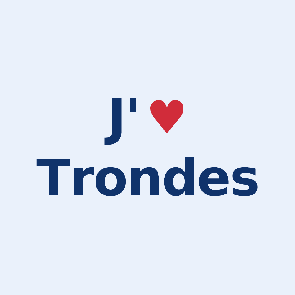 Sticker personnalisé Trondes — design J'aime Trondes
