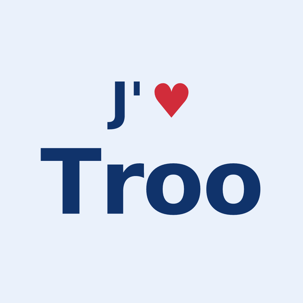 Sticker personnalisé Troo — design J'aime Troo