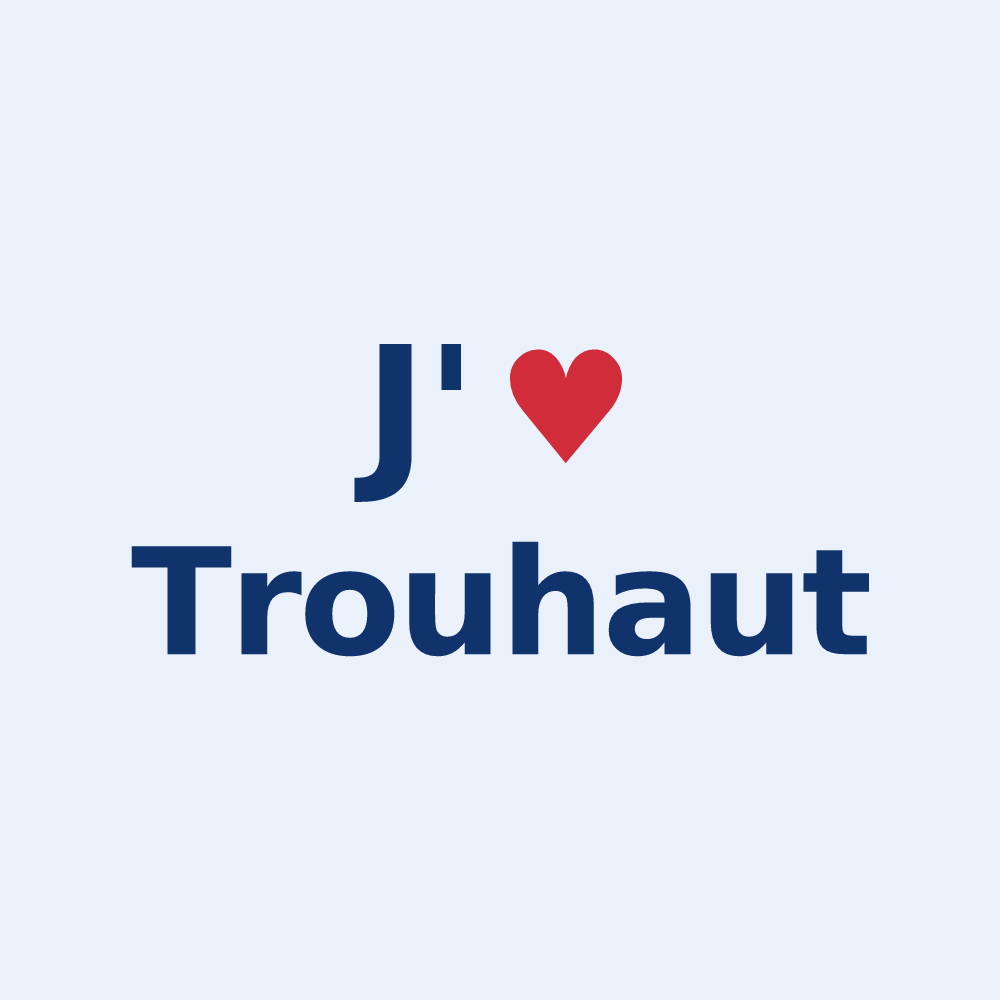 Sticker personnalisé Trouhaut — design J'aime Trouhaut