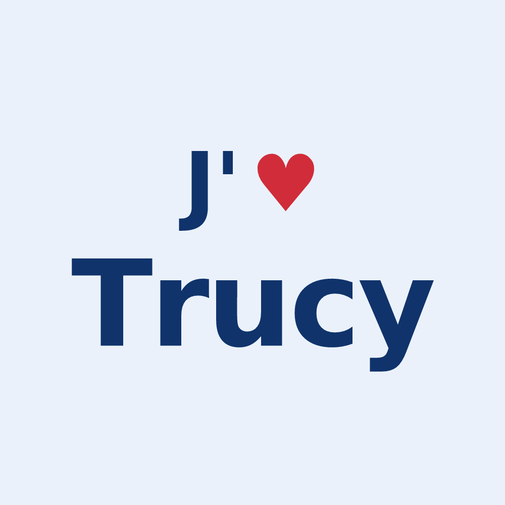 Sticker personnalisé Trucy — design J'aime Trucy