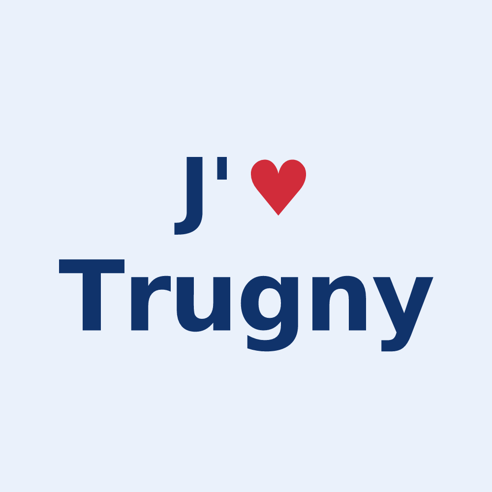 Sticker personnalisé Trugny — design J'aime Trugny