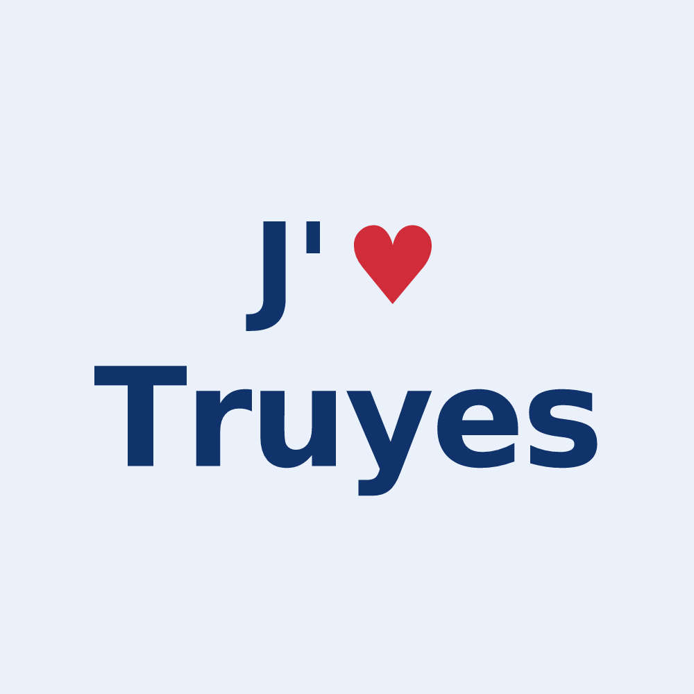 Sticker personnalisé Truyes — design J'aime Truyes