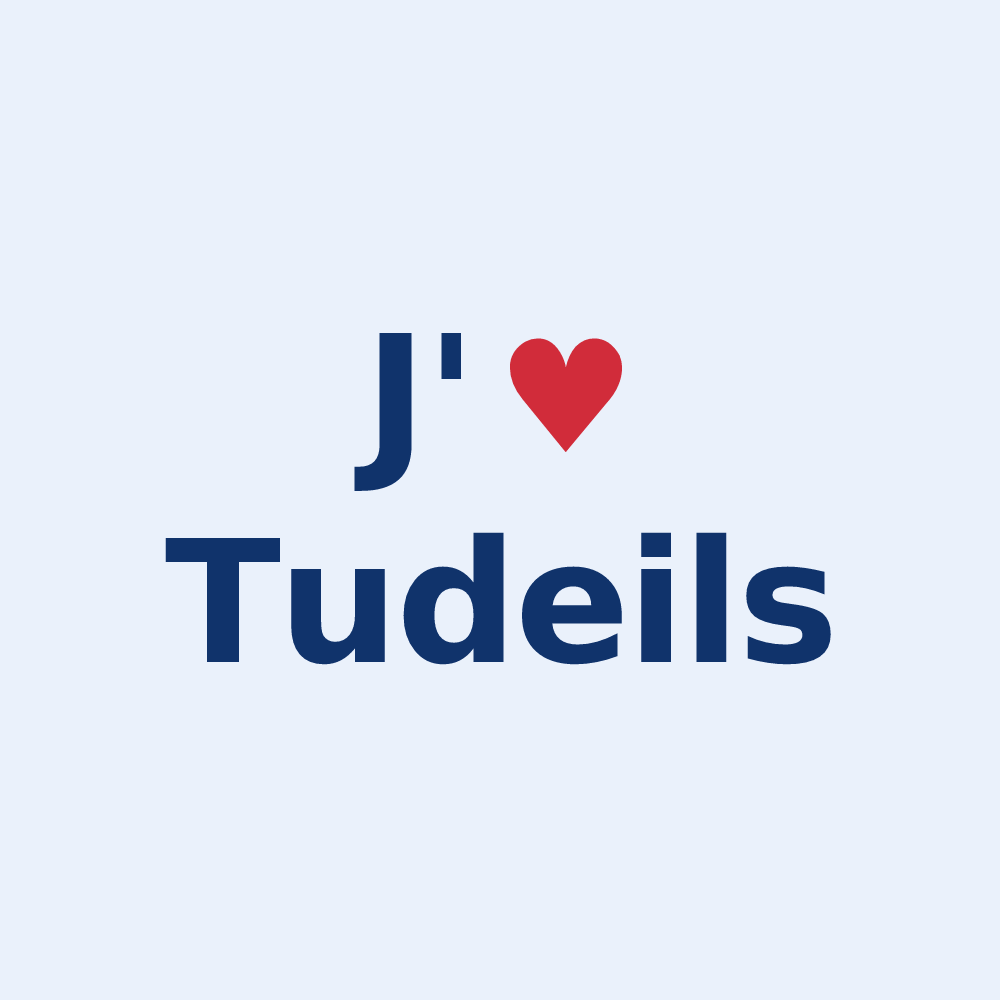 Sticker personnalisé Tudeils — design J'aime Tudeils